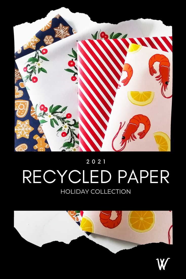 Woodies recycled Christmas wrapping paper