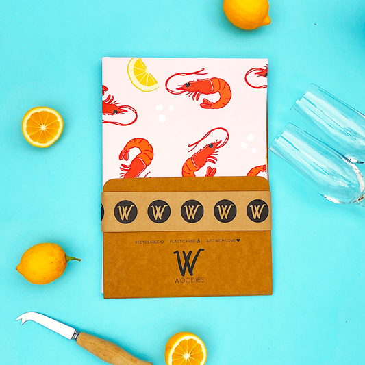Prawn Brunch - Recycled Wrapping Paper